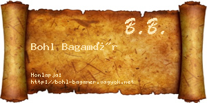 Bohl Bagamér névjegykártya